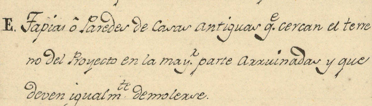 Lámina 13B. Detalle de la leyenda de Cayetano Zappino de 1798